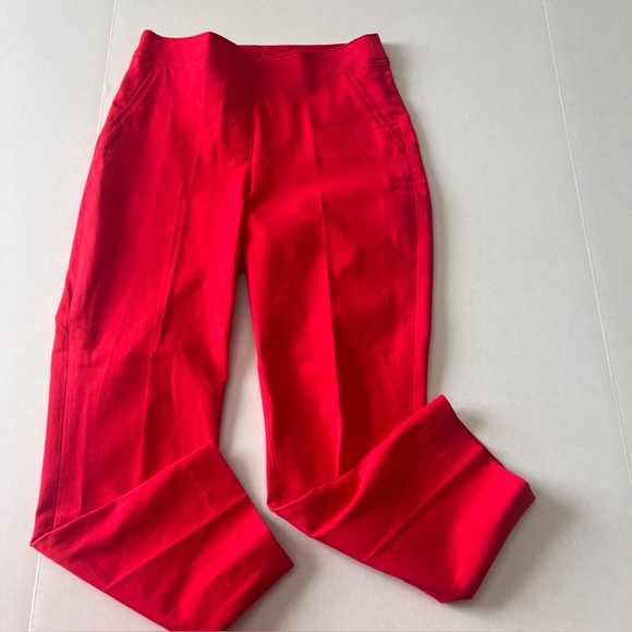 Spanx On The Go Kick Flare Pant Red Pants Workwear office business casual - Picture 2 of 5